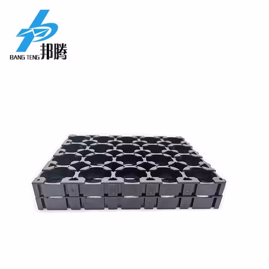 Soporte de batería de plástico de litio personalizado 18650 ABS+PC Cell 18650 5s4p Soporte de batería para batería 18650