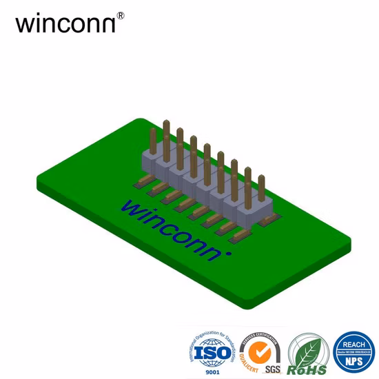 Conector macho hembra de caja de pines 0,80 mm 1,00 mm 1,27 mm 1,50 mm 2,00 mm 2,54 mm Conector de zócalo de terminal DIP SMT SMD de ángulo recto recto de doble fila simple